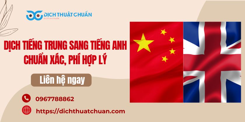 Dịch Tiếng Trung Sang Tiếng Anh